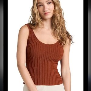 Vince Rust Knit Tie BackTank Size L
